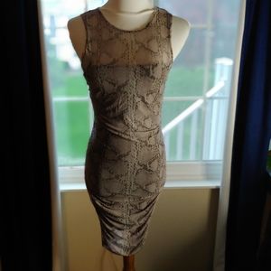 Forever 21 woman's small snake skin pattern dress